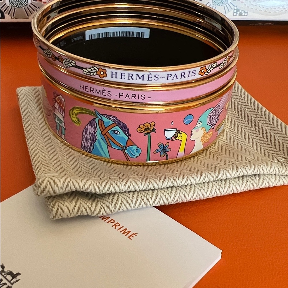 Hermes Multicolor Enamel Bracelet